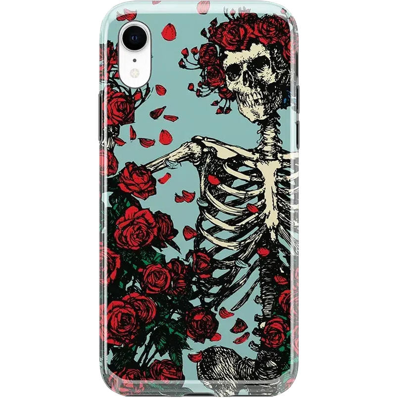 Forever Grateful | Grateful Dead Skeleton Floral Case iPhone Case Grateful Dead Classic iPhone XR 