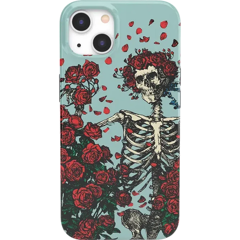 Forever Grateful | Grateful Dead Skeleton Floral Case iPhone Case Grateful Dead Classic + MagSafe® iPhone 13