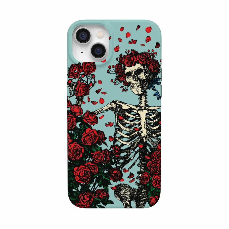 Forever Grateful | Grateful Dead Skeleton Floral Case iPhone Case Grateful Dead Classic + MagSafe® iPhone 14 Plus 