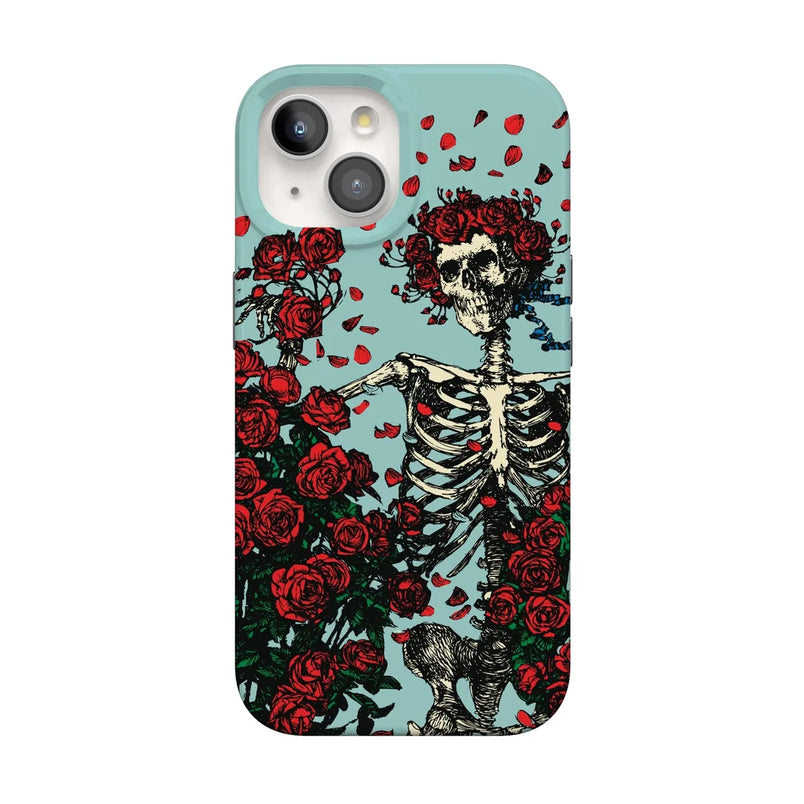 Forever Grateful | Grateful Dead Skeleton Floral Case iPhone Case Grateful Dead Classic + MagSafe® iPhone 15 