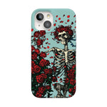 Forever Grateful | Grateful Dead Skeleton Floral Case iPhone Case Grateful Dead Classic + MagSafe® iPhone 15 