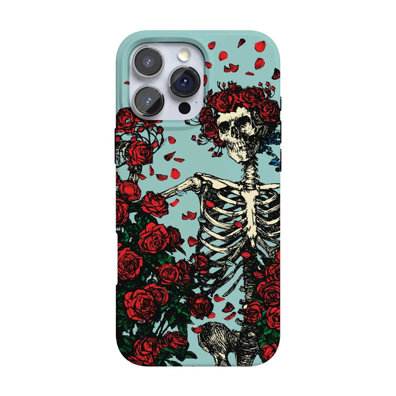 Forever Grateful | Grateful Dead Skeleton Floral Case iPhone Case Grateful Dead Classic + MagSafe® iPhone 16 Pro Max 