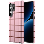 Uptown Gridlock | Pink Checkerboard Case