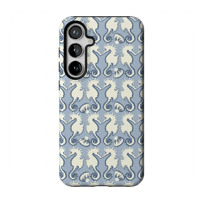 Seahorse Drift | Coastal Blues Case - Galaxy S24 Plus