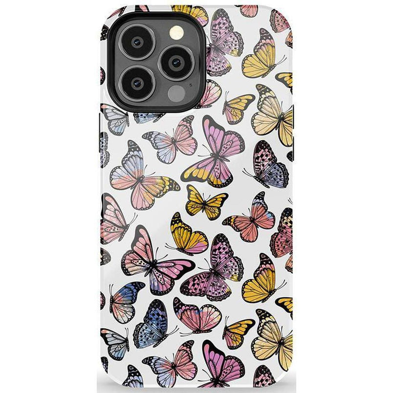 Free Spirit | Rainbow Butterfly Case iPhone Case get.casely Essential + MagSafe® iPhone 13 Pro Max