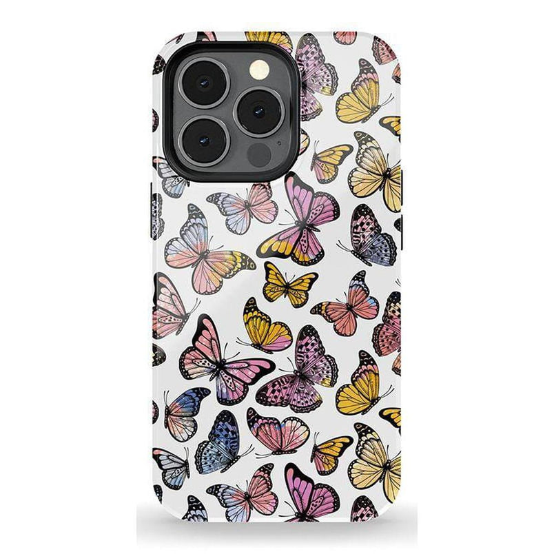 Free Spirit | Rainbow Butterfly Case iPhone Case get.casely Essential + MagSafe® iPhone 13 Pro