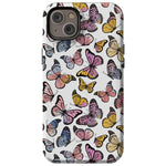 Free Spirit | Rainbow Butterfly Case iPhone Case get.casely Essential + MagSafe® iPhone 14 Plus