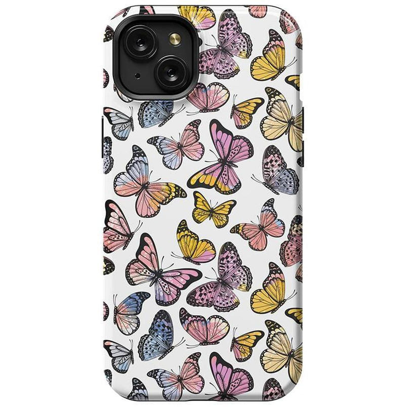 Free Spirit | Rainbow Butterfly Case iPhone Case get.casely Essential + MagSafe® iPhone 15 Plus