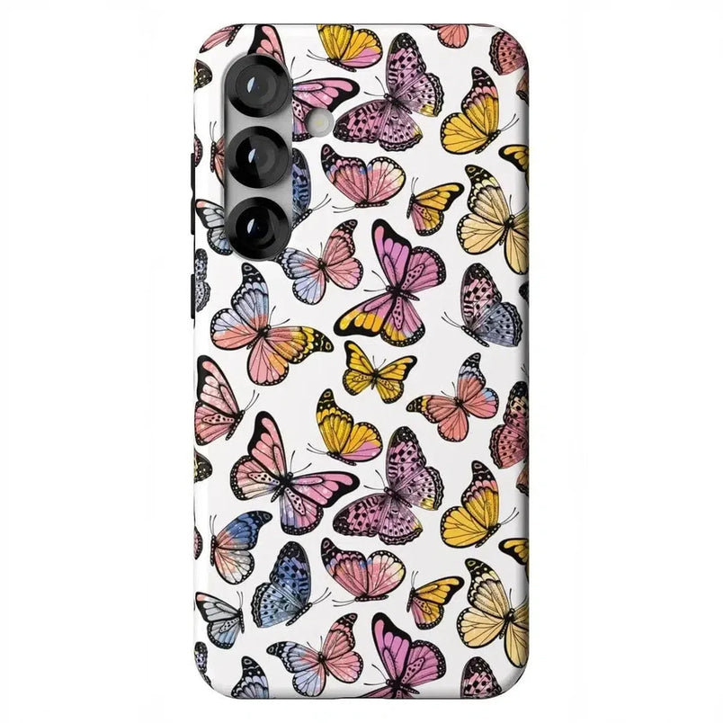 Free Spirit | Rainbow Butterfly Samsung Case Samsung Case get.casely Essential + MagSafe® Galaxy S25 Plus 