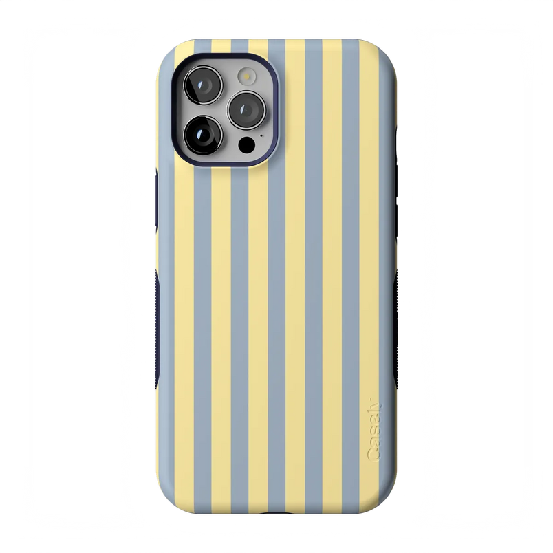 Coastline Stripes | Blue & Yellow Case - iPhone 12 Pro