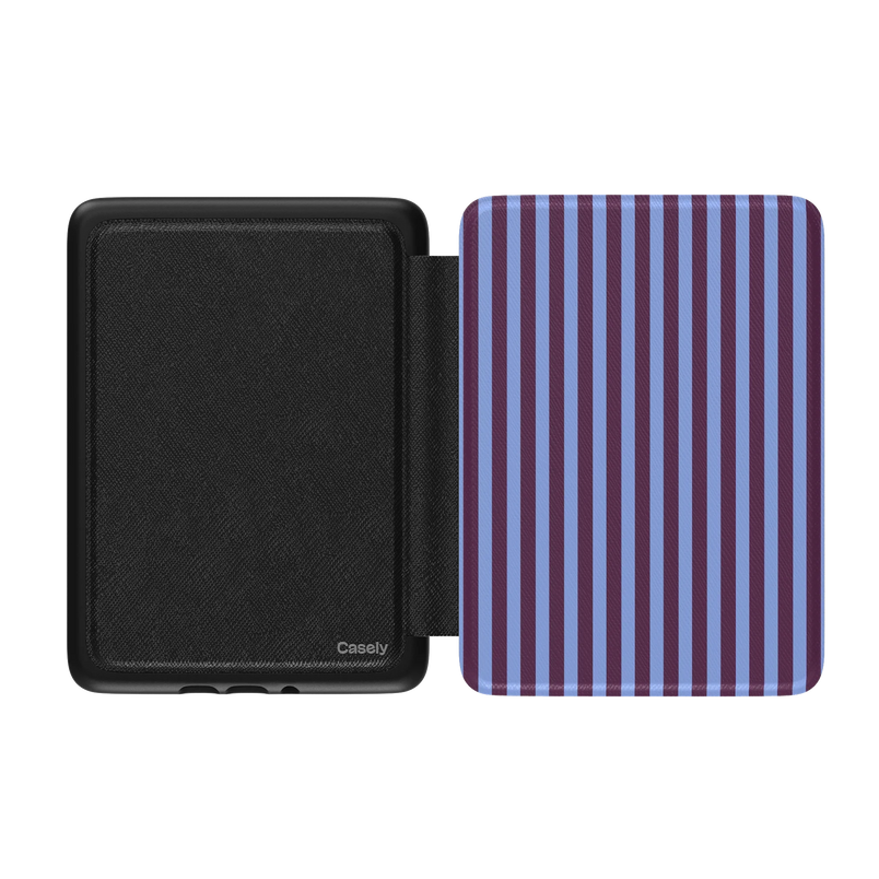 Perfect Stripes | Purple & Blue Stripes Kindle Case