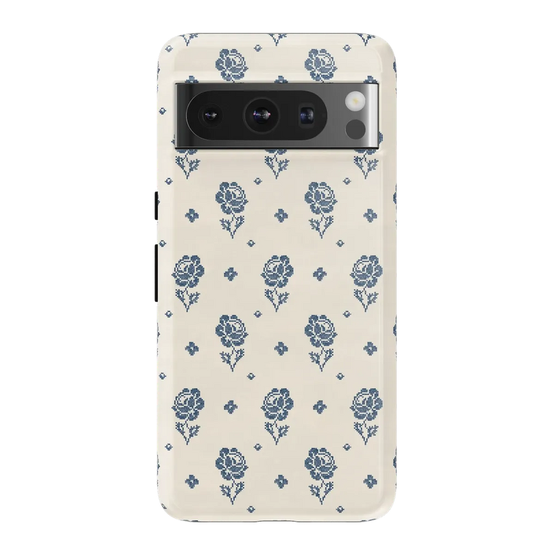 Seaside Stitch | Vintage Roses Case - Google Pixel 8 Pro