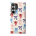 American Girlie | Red White & Blue Bows Case - Galaxy S23 Ultra