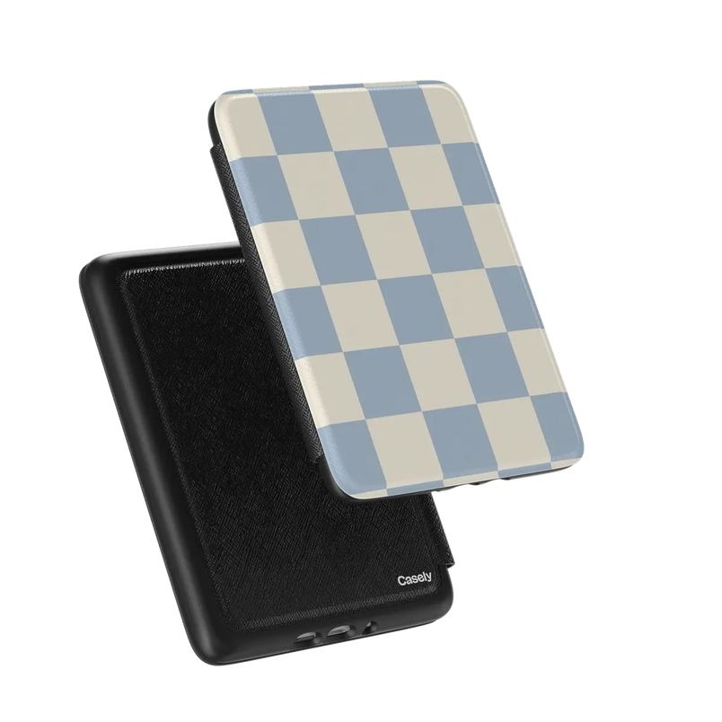 Fit Check | Light Blue Checkerboard Kindle Case