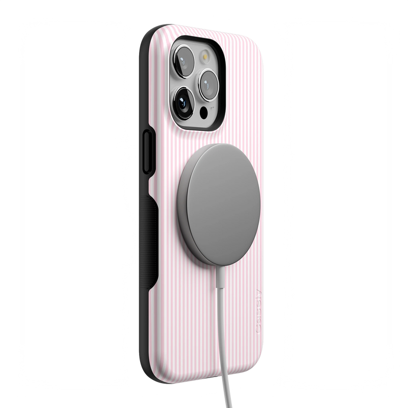 Stripes and the City | Light Pink Pinstripe Case