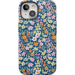 Full Bloom | Navy Floral Case iPhone Case get.casely Bold + MagSafe® iPhone 15 Plus