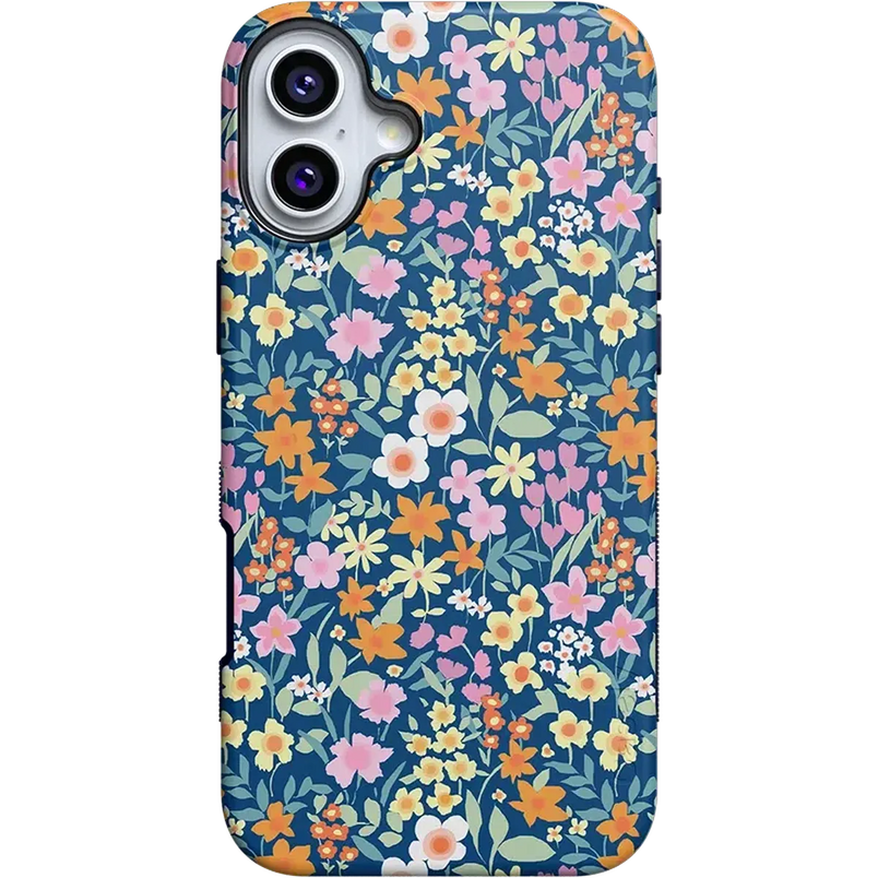 Full Bloom | Navy Floral Case iPhone Case get.casely Bold + MagSafe® iPhone 16 Plus
