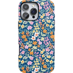 Full Bloom | Navy Floral Case iPhone Case get.casely Bold + MagSafe® iPhone 16 Pro Max