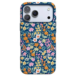 Full Bloom | Navy Floral Case iPhone Case get.casely Bold + MagSafe® iPhone 18 Pro Max 