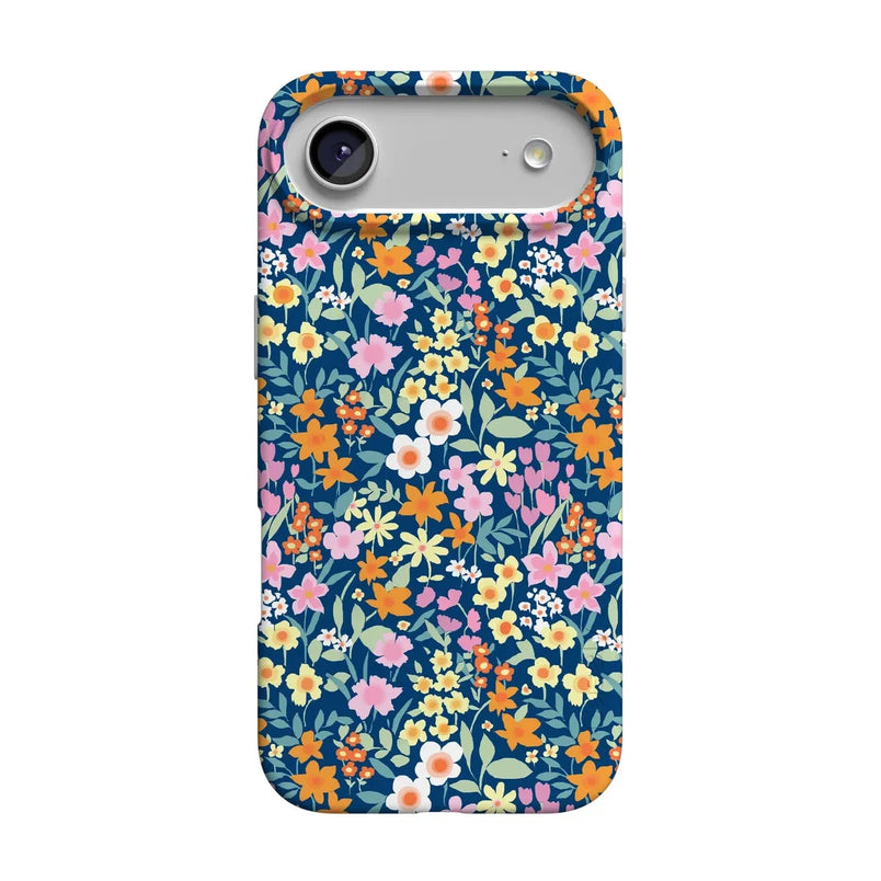 Full Bloom | Navy Floral Case iPhone Case get.casely Classic + MagSafe® iPhone 17 Air 