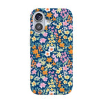 Full Bloom | Navy Floral Case iPhone Case get.casely Classic + MagSafe® iPhone 17 