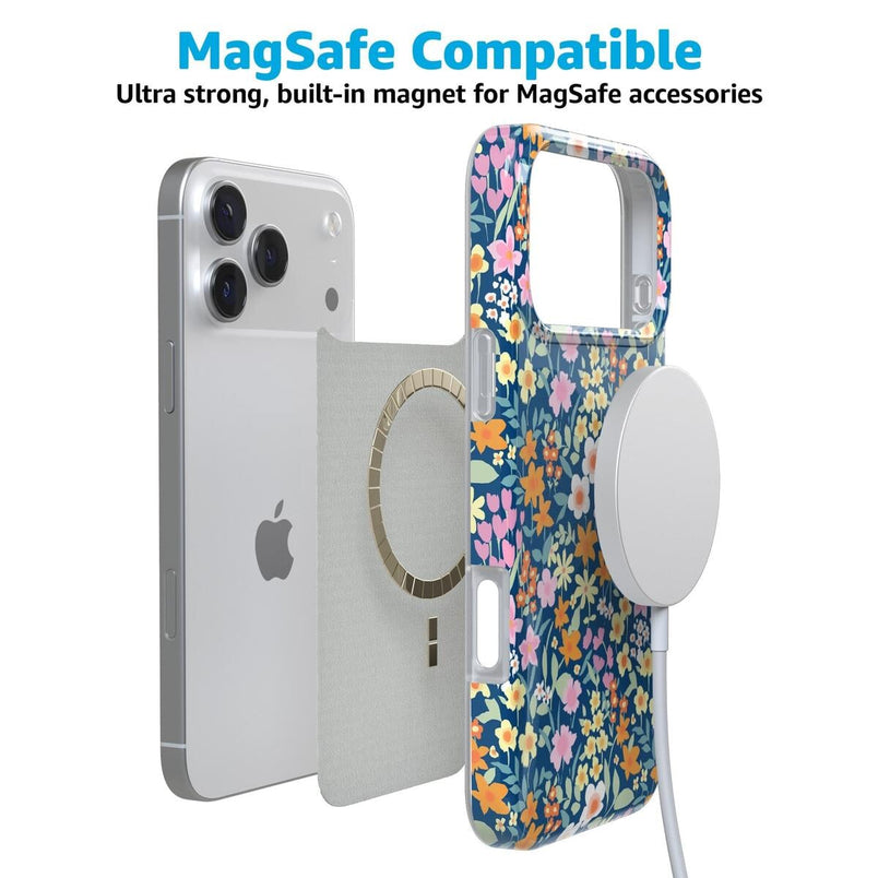 Full Bloom | Navy Floral Case iPhone Case get.casely 