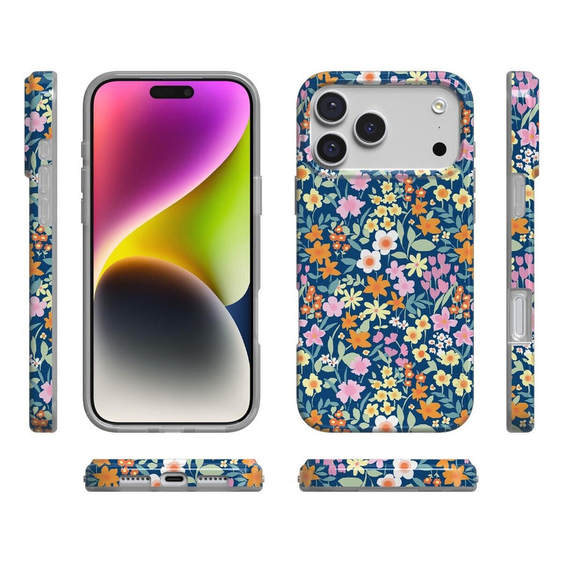 Full Bloom | Navy Floral Case iPhone Case get.casely 