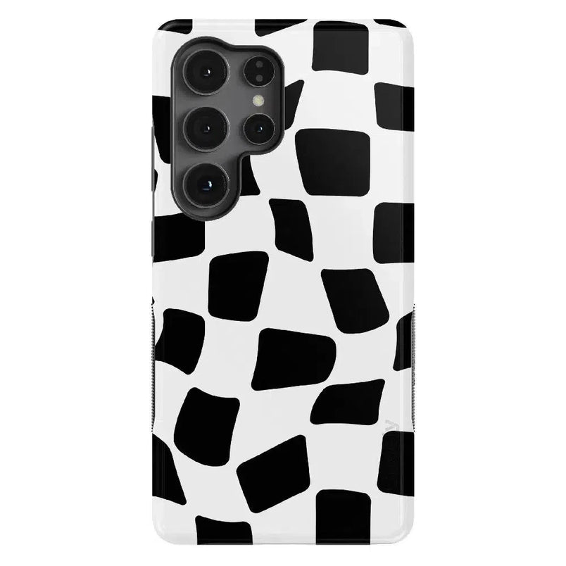 Funky Checkerboard | High Contrast Design Case Phone Case Casetry Bold Flex + MagSafe® Galaxy S25 Ultra 
