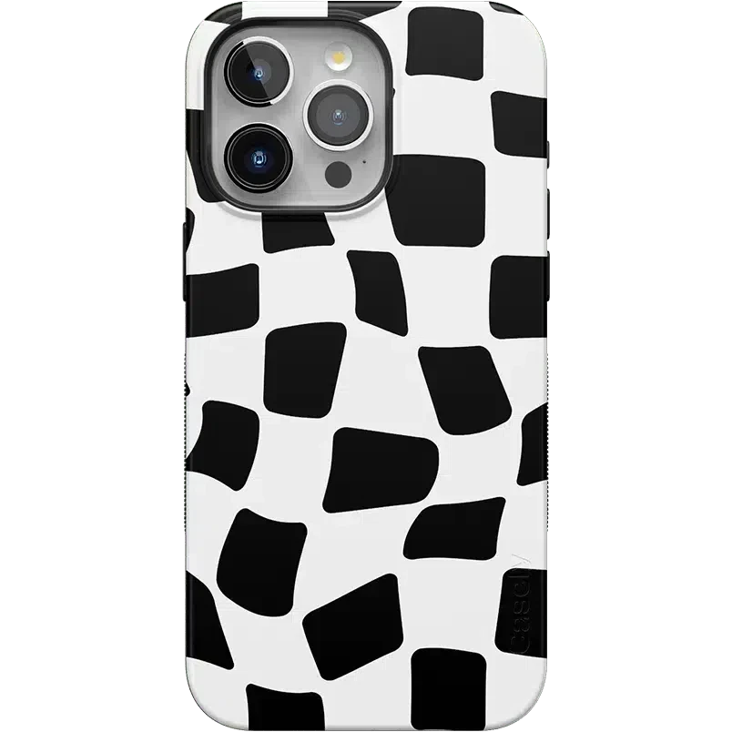Funky Checkerboard | High Contrast Design Case Phone Case Casetry Bold Flex + MagSafe® iPhone 15 Pro Max 