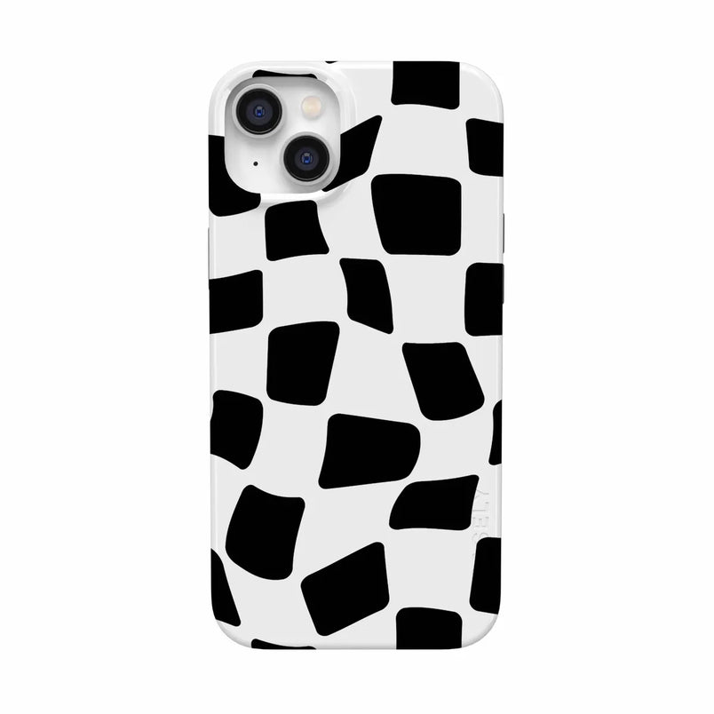 Funky Checkerboard | High Contrast Design Case Phone Case Casetry Classic + MagSafe® iPhone 14 Plus 
