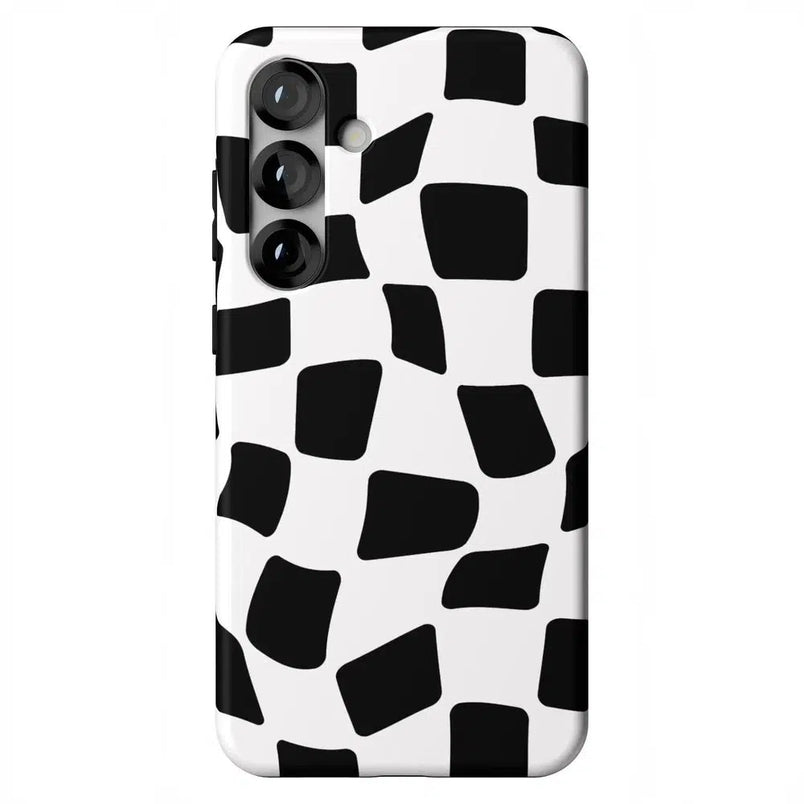 Funky Checkerboard | High Contrast Design Case Phone Case Casetry Essential + MagSafe® Galaxy S25 Plus
