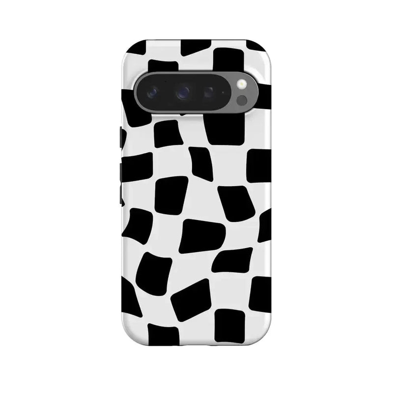 Funky Checkerboard | High Contrast Design Case Phone Case Casetry Essential + MagSafe® Google Pixel 10 Pro 
