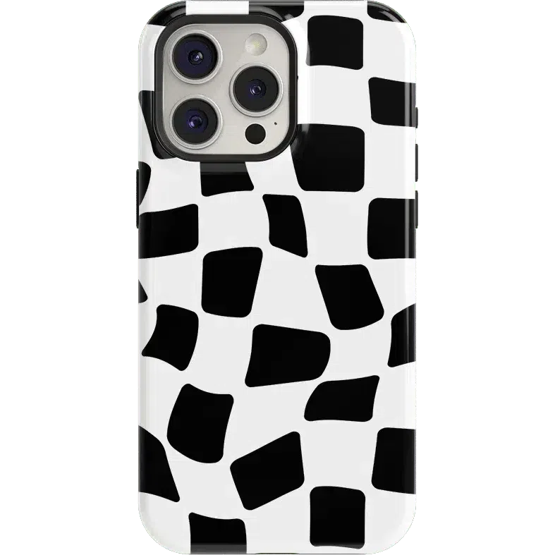 Funky Checkerboard | High Contrast Design Case Phone Case Casetry Essential + MagSafe® iPhone 15 Pro Max