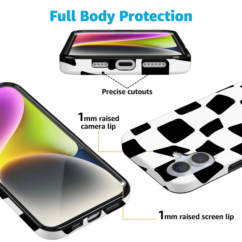 Funky Checkerboard | High Contrast Design Case Phone Case Casetry 