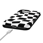 Funky Checkerboard | High Contrast Design Case Phone Case Casetry 