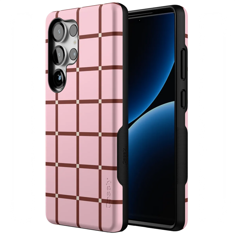 Uptown Gridlock | Pink Checkerboard Case
