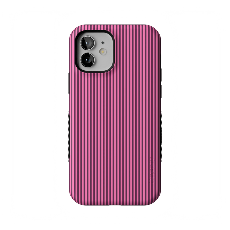 Stripes and the City | Pink & Purple Pinstripe Case - iPhone 12