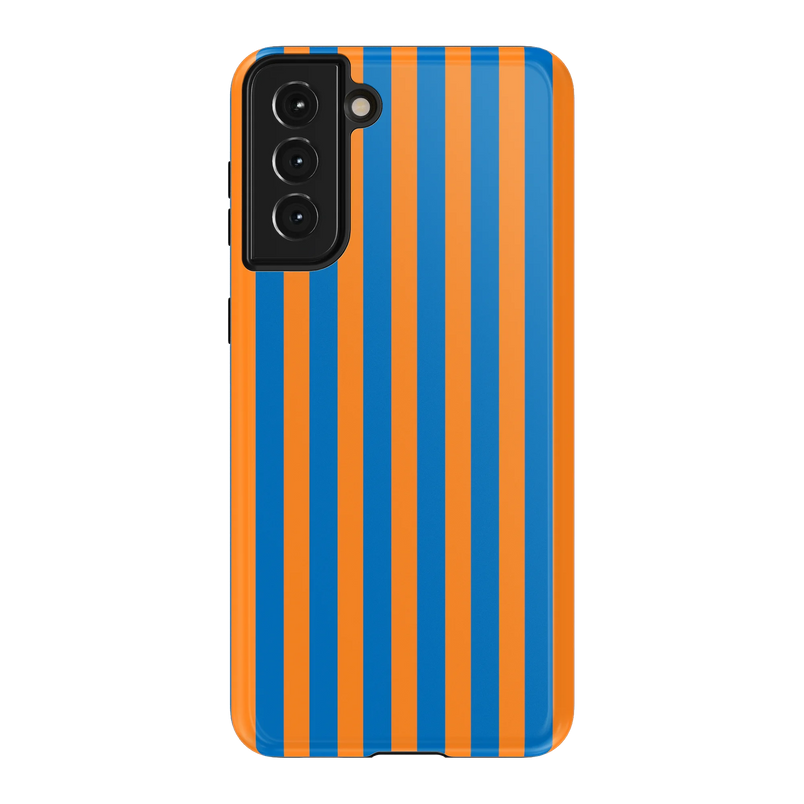Go New York | Blue & Orange Stripes Case - Galaxy S21 Plus