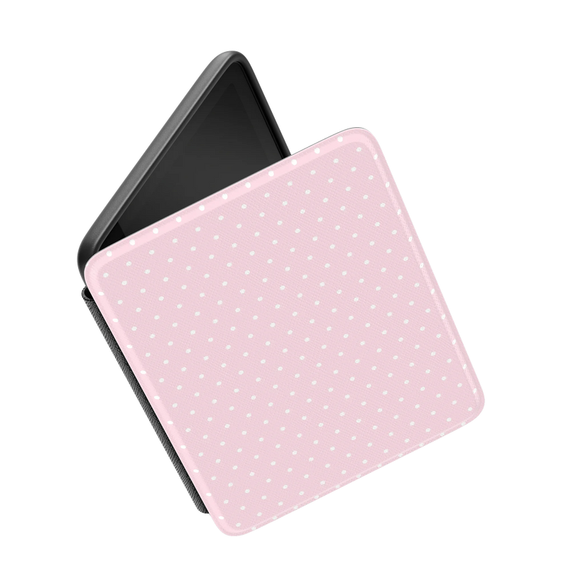 On the Dot | Pink & White Polka Dot Kindle Case