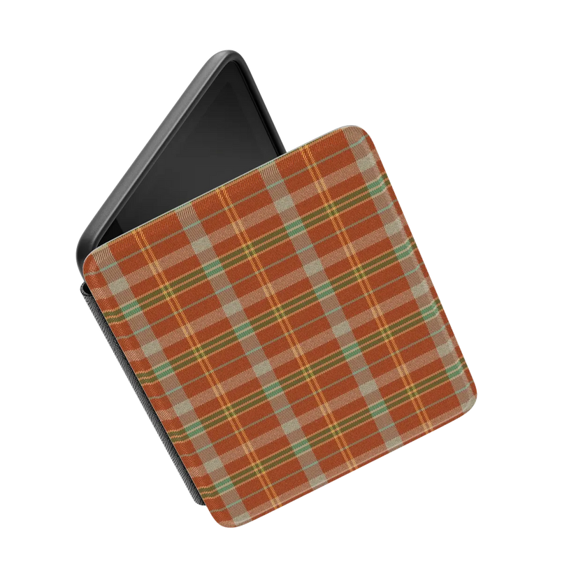Spiced Chai Fall Plaid Kindle Case | Casely