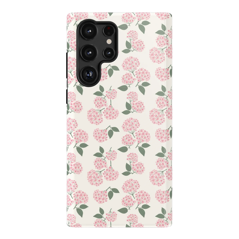 Nantucket Cottage | Pink Hydrangea Case - Galaxy S22 Ultra