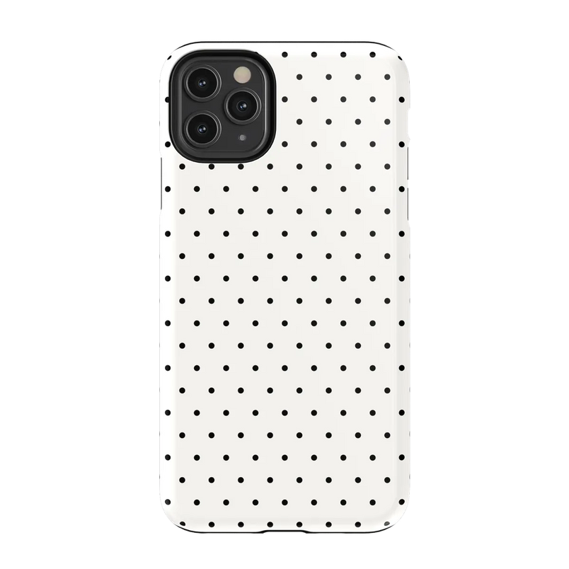 On the Dot | White Polka Dot Case