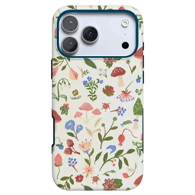 Casely iPhone 17 Pro Compatible with MagSafe Garden Party | Mushroom Floral Case Classic + MagSafe Casely iPhone 17 Pro Compatible with MagSafe Garden Party | Mushroom Floral Case Classic + MagSafe