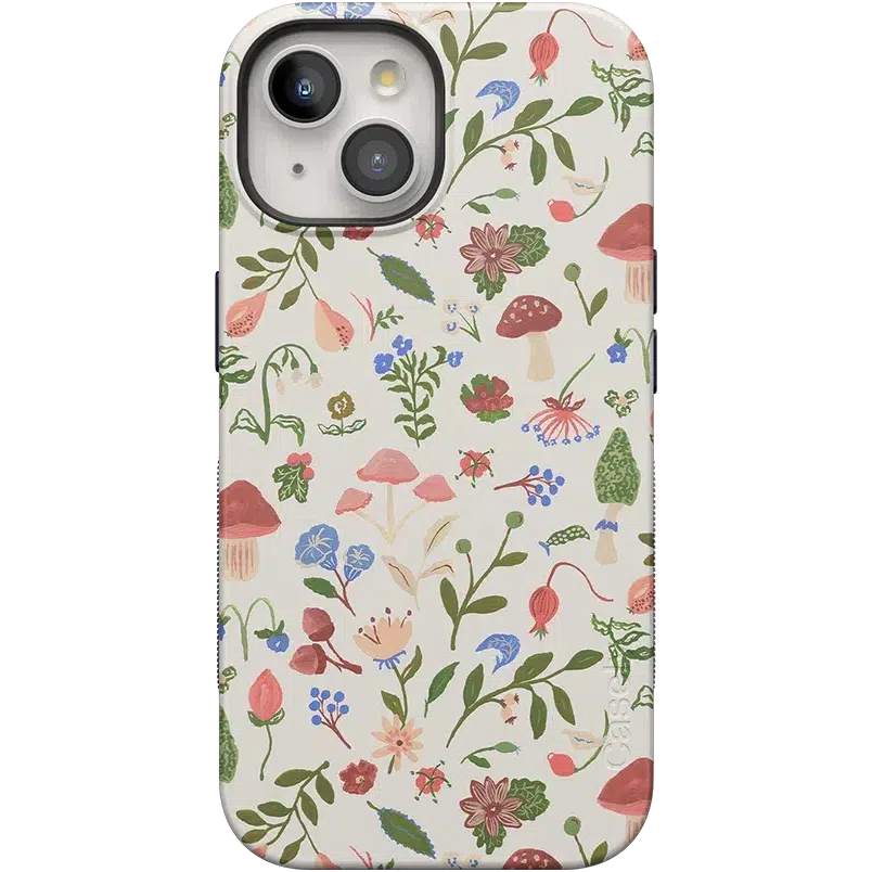 Garden Party | Mushroom Floral Case iPhone Case get.casely Bold + MagSafe® iPhone 15 Plus