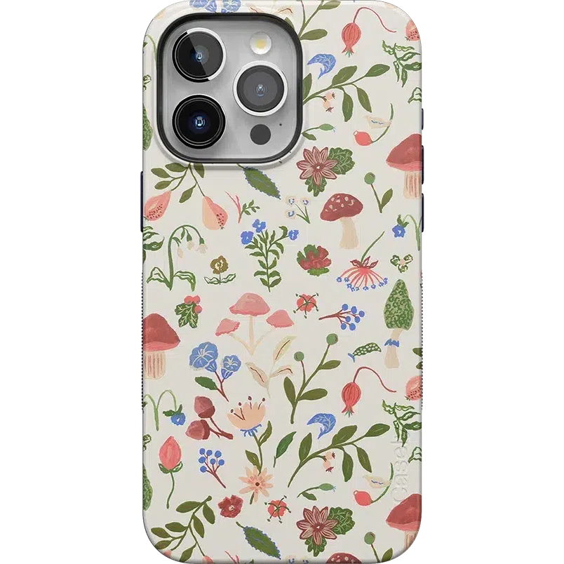 Garden Party | Mushroom Floral Case iPhone Case get.casely Bold + MagSafe® iPhone 15 Pro Max