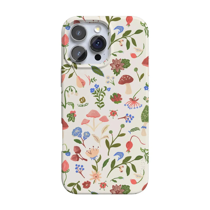 Garden Party | Mushroom Floral Case iPhone Case get.casely Classic + MagSafe® iPhone 16 Pro Max 