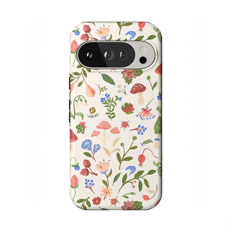 Garden Party | Mushroom Floral Case iPhone Case get.casely Essential + MagSafe® Google Pixel 10 Pro 