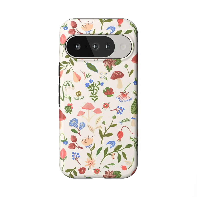 Garden Party | Mushroom Floral Case iPhone Case get.casely Essential + MagSafe® Google Pixel 10 