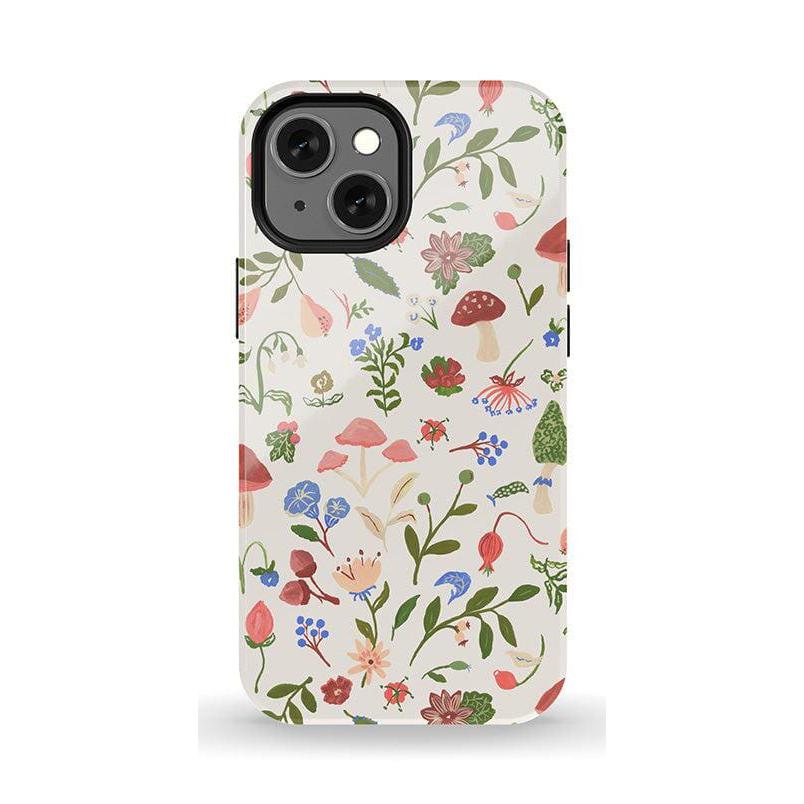 Garden Party | Mushroom Floral Case iPhone Case get.casely Essential + MagSafe® iPhone 13 Mini