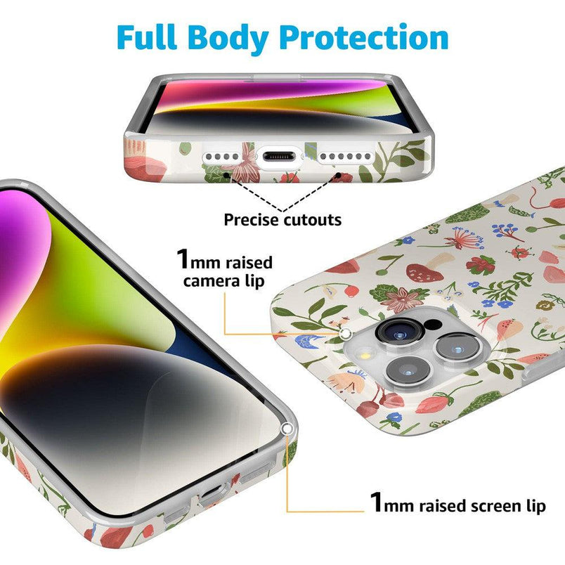 Garden Party | Mushroom Floral Case iPhone Case get.casely 